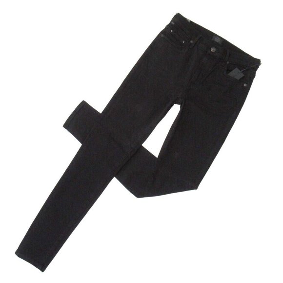 NWT Citizens of Humanity Rocket in Plush Black Mid Rise Skinny Stretch Jeans 27 - Picture 1 of 6